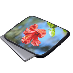 Roter Hibiskus Laptopschutzhülle