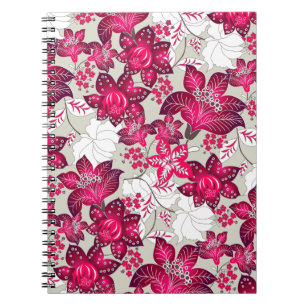 Roter Hibiskus Notizblock