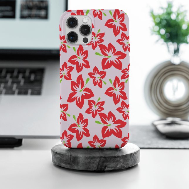 Roter Hibiskus, rote Blume, Muster von Blume Case-Mate iPhone Hülle (Von Creator hochgeladen)