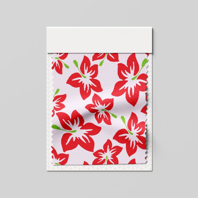 Roter Hibiskus, rote Blume, Muster von Blume Stoff (Von Creator hochgeladen)