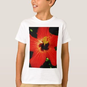 Roter Hibiskus T-Shirt