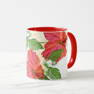Roter Hibiskus Tasse