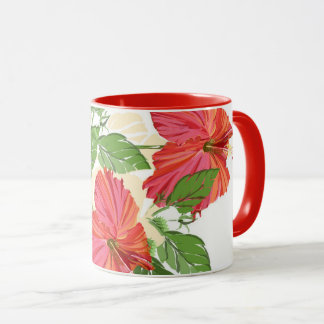 Roter Hibiskus Tasse