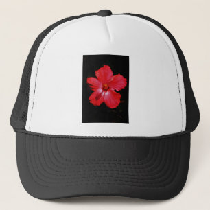 Roter Hibiskus Truckerkappe