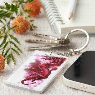 Roter Himmel am Morgen Schlüsselanhänger