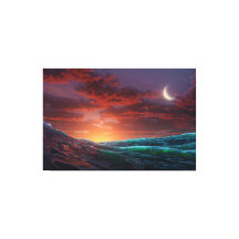 Roter Himmel bei Nacht