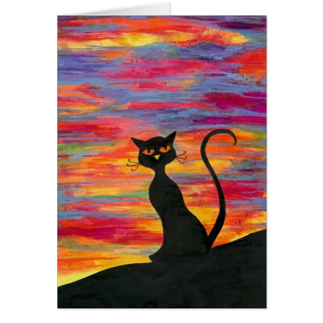 Roter Himmel nachts, die Freude der Katze (Vorne)