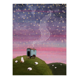 Roter Himmel Poster