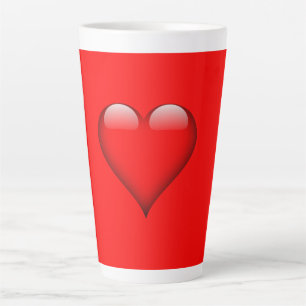 Roter Hintergrund Liebe Hochzeitsherz Milchtasse