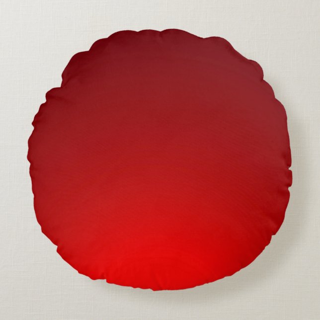 Roter Hintergrund Rundes Kissen (Vorderseite)