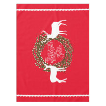 Roter Hirsch schönste Zeit Kranz Tablette