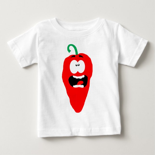 Roter Hot Chili Pepper Baby T-shirt (Vorderseite)