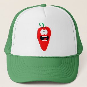 Roter Hot Chili Pepper Truckerkappe