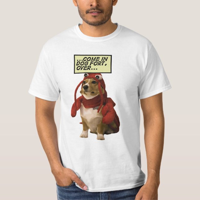 Roter Hummer vom Hundefort T-Shirt (Vorderseite)