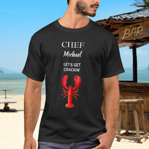 Roter Hummerkrabbe Party Koch Koch T-Shirt