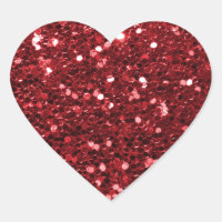 Roter Imitat Glitzer