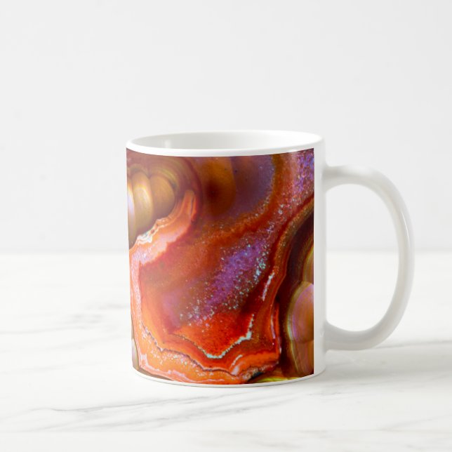 Roter irisierender Feueropal Kaffeetasse (Rechts)