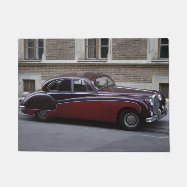 Roter Jaguar Mark IX Fußmatte (Vorderseite)