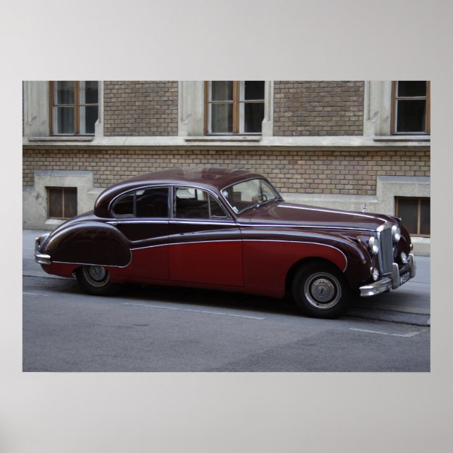 Roter Jaguar Mark IX Poster (Vorne)