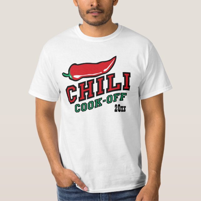 Roter Jalapeno-Chili-Koch weg vom Wettbewerb T-Shirt (Vorderseite)