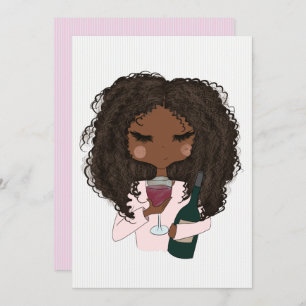 Roter Junggeselinnen-Abschied Einladung