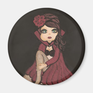 Roter Kap-Quantums-Süsse-Mädchen-Magnet Magnet