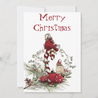 Roter Kardinal Chickadee Bird Winter Weihnachten