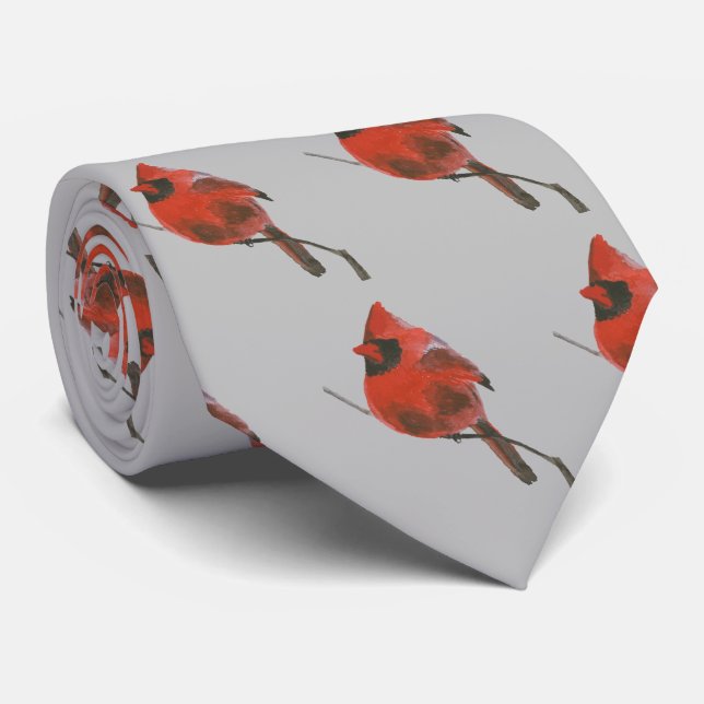 Roter Kardinal Krawatte (Gerollt)