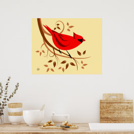 Roter Kardinal Poster