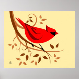 Roter Kardinal Poster