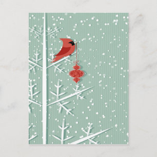 Roter Kardinal Postkarte