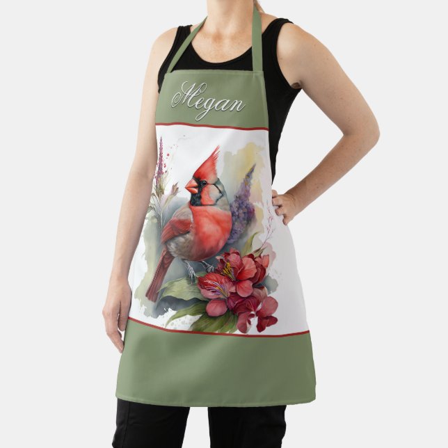 Roter Kardinal Weihnachten Schürze (InSitu)