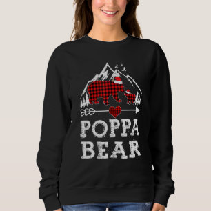 Roter Karierter Poppebär passt Pajama-Familie Sweatshirt