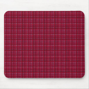 Roter karierter Tartan Mousepad