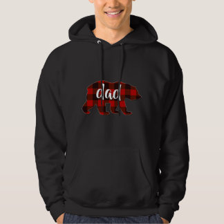 Roter Karierter Vater Buffalo Matching Family Papa Hoodie