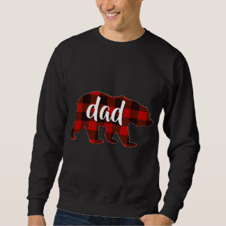 Roter Karierter Vater Buffalo Matching Family Papa Sweatshirt