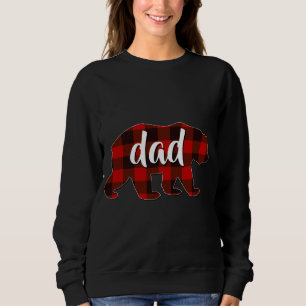 Roter Karierter Vater Buffalo Matching Family Papa Sweatshirt