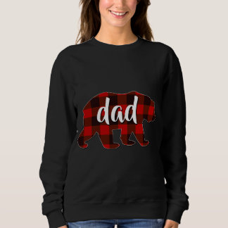 Roter Karierter Vater Buffalo Matching Family Papa Sweatshirt