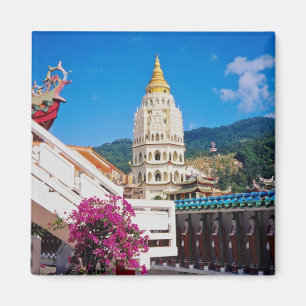 Roter Kek Lok Si Tempel, Blumen Penangs, Malaysia Magnet