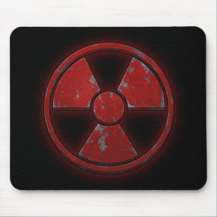 Roter Kernwaffe Mousepad