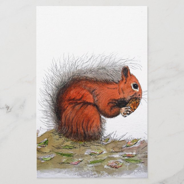 Roter Kiefer Briefpapier (Vorderseite)