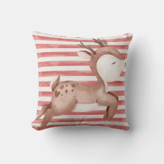 Roter Kissen mit Rendeer