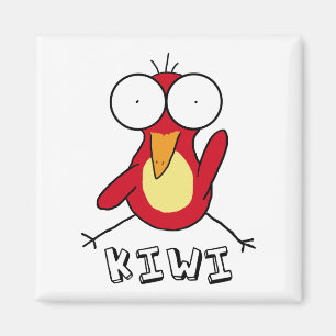 Roter Kiwi-Magnet Magnet