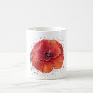 roter Klatschmohn Kaffeetasse