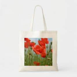 Roter Klatschmohn Tragetasche