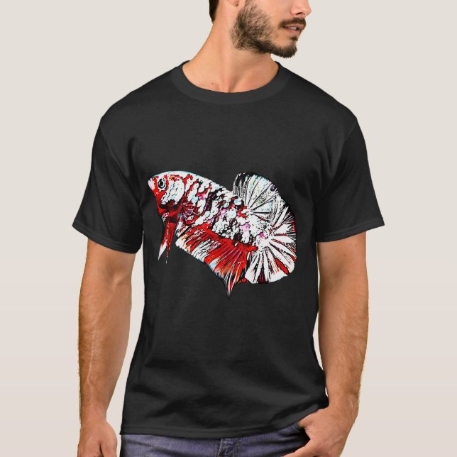 Roter Koi-Kupfer-Kampffisch T-Shirt (Vorderseite)