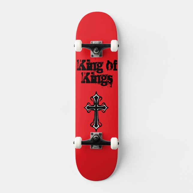 Roter König von Königen Skateboard Deck (Vorderseite)