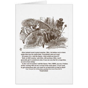 Roter Königin-Betrieb Alices, zum im gleichen