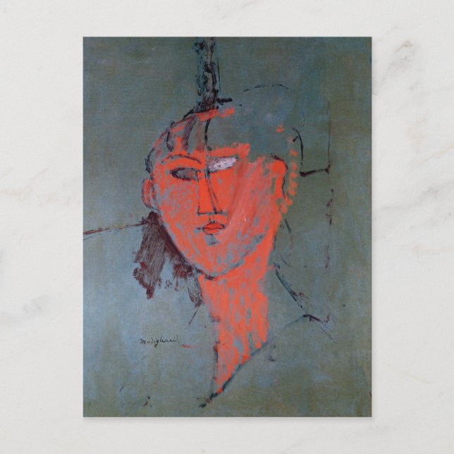 Roter Kopf, c.1915 Postkarte (Vorderseite)