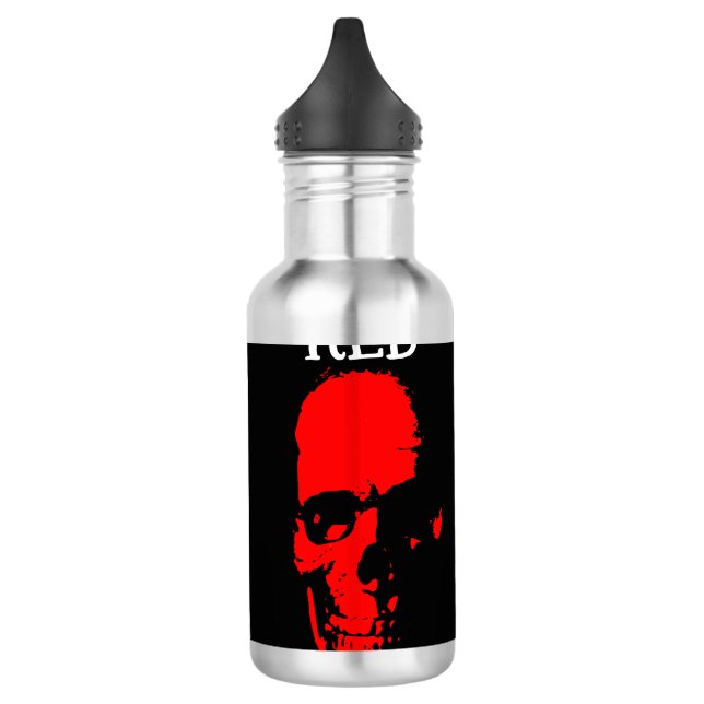 Roter Kopf Wasserflasche Edelstahlflasche (Links)